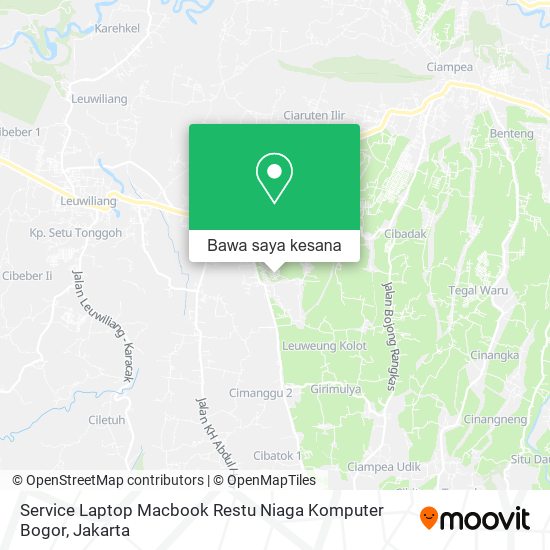 Peta Service Laptop Macbook Restu Niaga Komputer Bogor