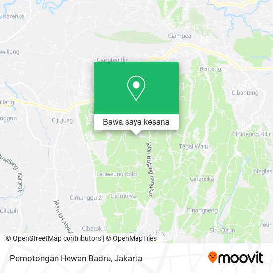 Peta Pemotongan Hewan Badru