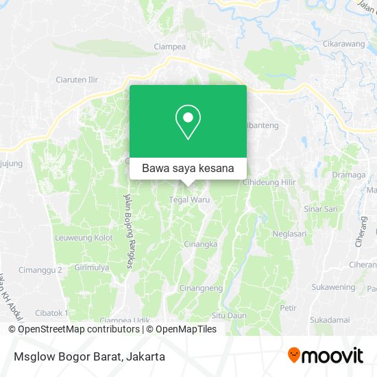 Peta Msglow Bogor Barat