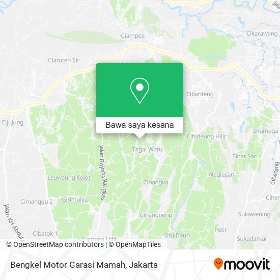 Peta Bengkel Motor Garasi Mamah