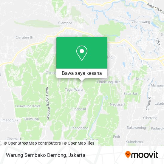 Peta Warung Sembako Demong