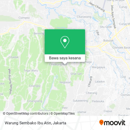 Peta Warung Sembako Ibu Atin