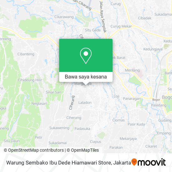 Peta Warung Sembako Ibu Dede Hiamawari Store
