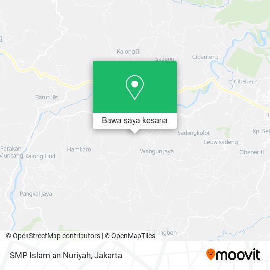 Peta SMP Islam an Nuriyah