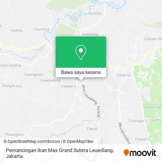 Peta Pemancingan Ikan Mas Grand Sutera Leuwiliang