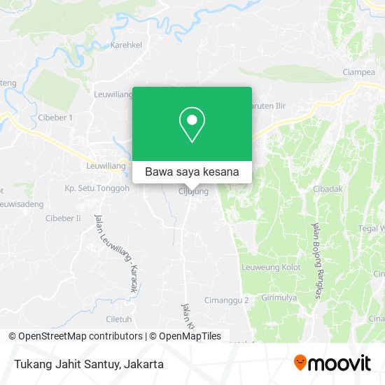 Peta Tukang Jahit Santuy