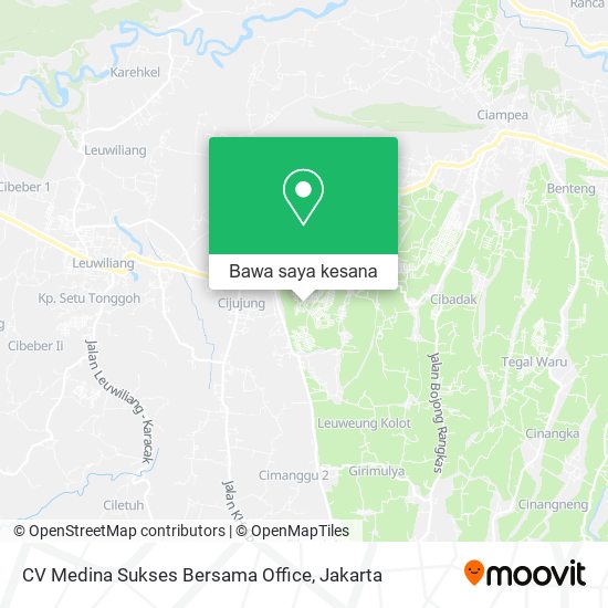 Peta CV Medina Sukses Bersama Office