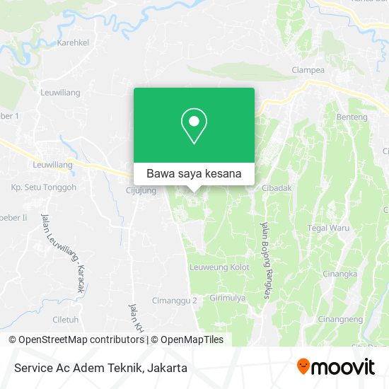 Peta Service Ac Adem Teknik