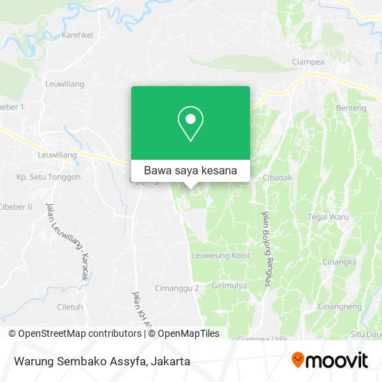Peta Warung Sembako Assyfa