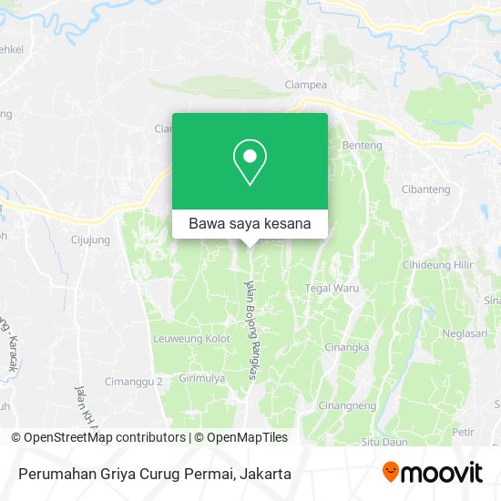 Peta Perumahan Griya Curug Permai