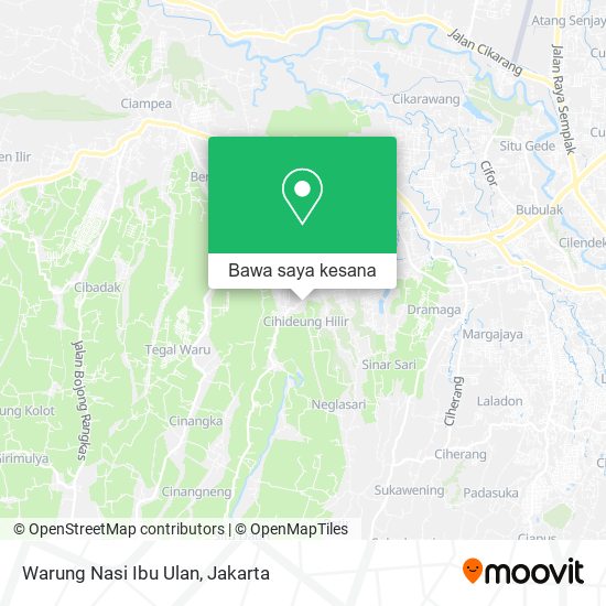 Peta Warung Nasi Ibu Ulan