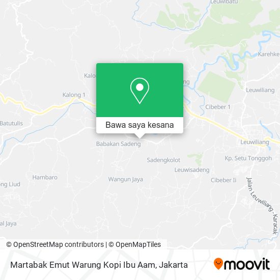 Peta Martabak Emut Warung Kopi Ibu Aam