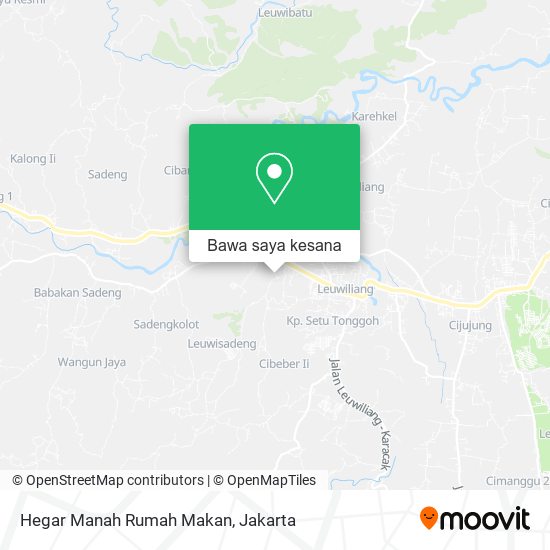 Peta Hegar Manah Rumah Makan