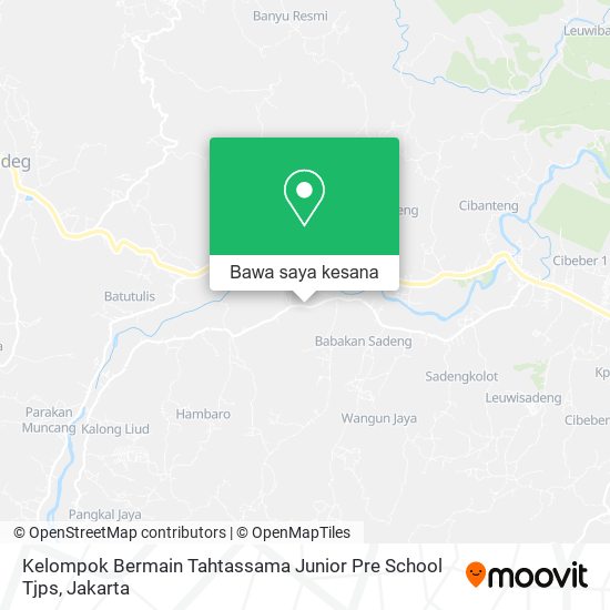 Peta Kelompok Bermain Tahtassama Junior Pre School Tjps