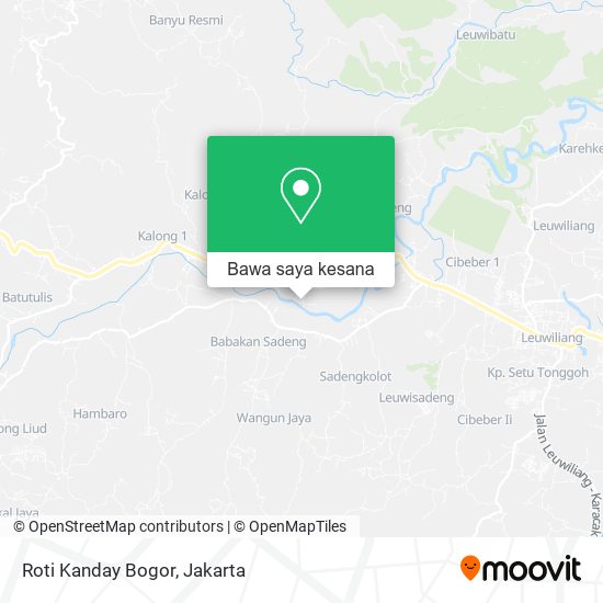 Peta Roti Kanday Bogor