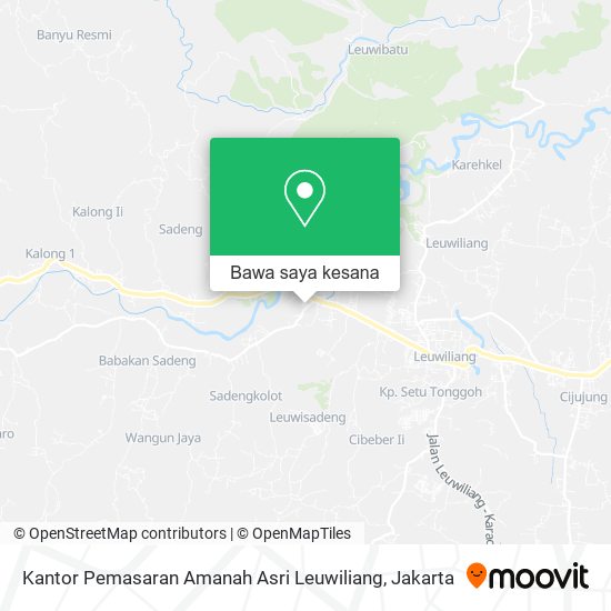 Peta Kantor Pemasaran Amanah Asri Leuwiliang
