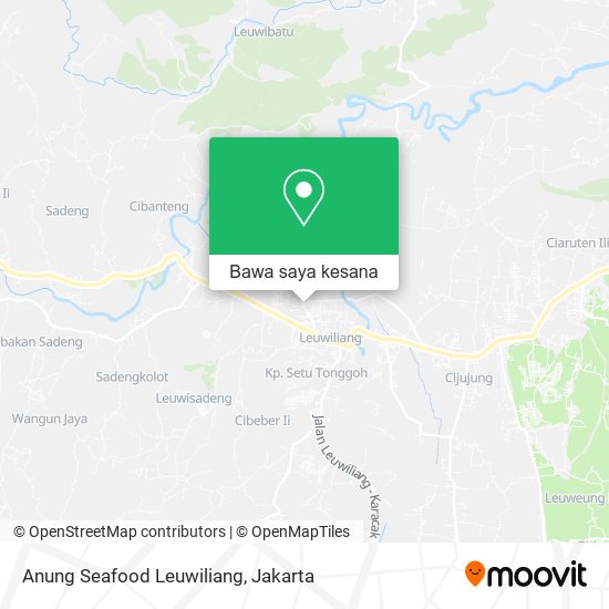 Peta Anung Seafood Leuwiliang