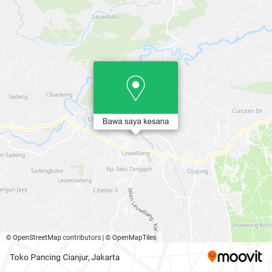 Peta Toko Pancing Cianjur