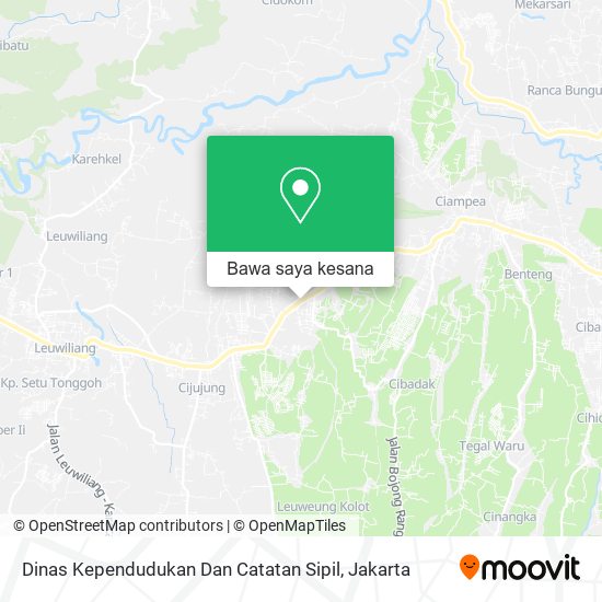 Peta Dinas Kependudukan Dan Catatan Sipil