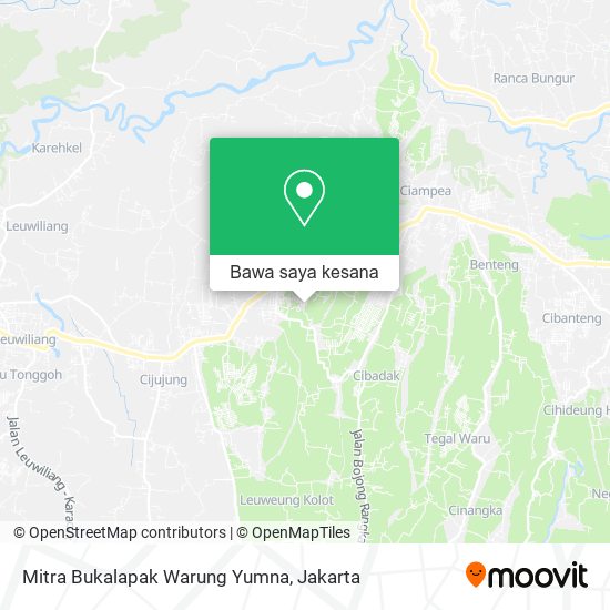 Peta Mitra Bukalapak Warung Yumna