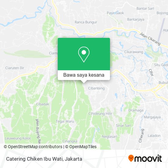 Peta Catering Chiken Ibu Wati