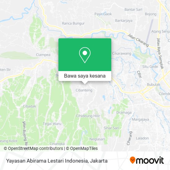 Peta Yayasan Abirama Lestari Indonesia