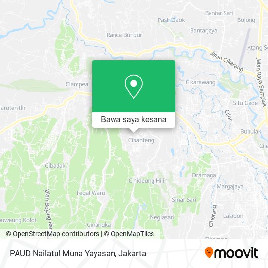 Peta PAUD Nailatul Muna Yayasan