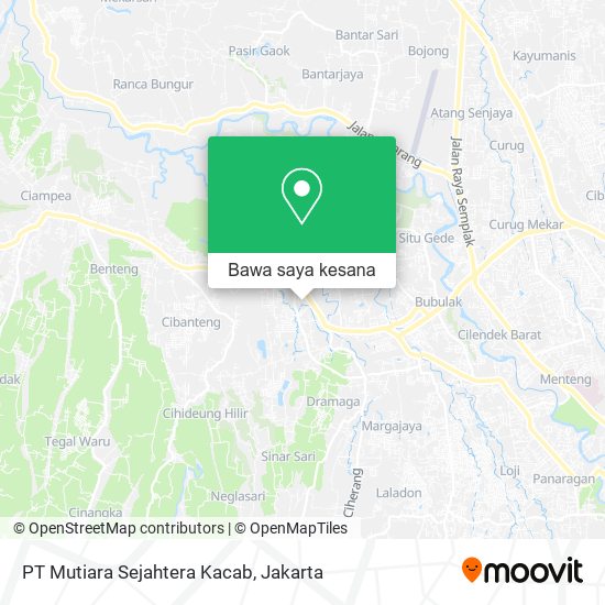 Peta PT Mutiara Sejahtera Kacab