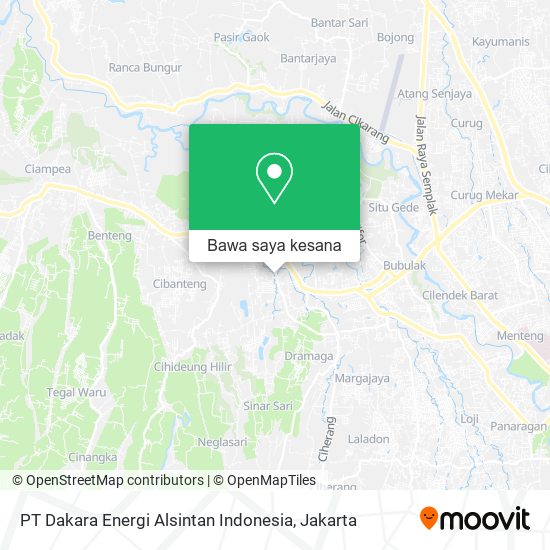 Peta PT Dakara Energi Alsintan Indonesia