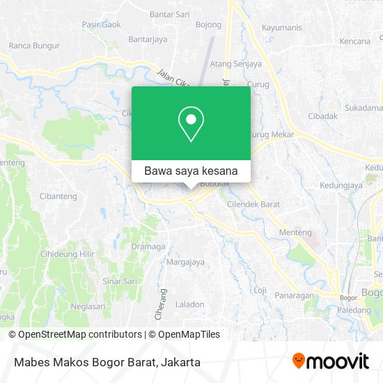 Peta Mabes Makos Bogor Barat