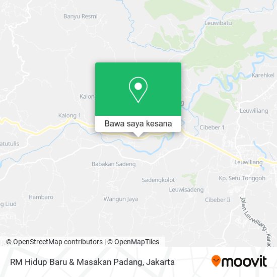 Peta RM Hidup Baru & Masakan Padang