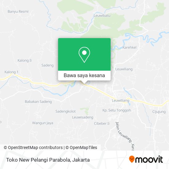 Peta Toko New Pelangi Parabola