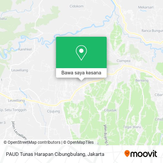 Peta PAUD Tunas Harapan Cibungbulang