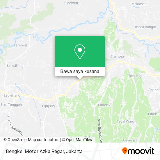 Peta Bengkel Motor Azka Regar