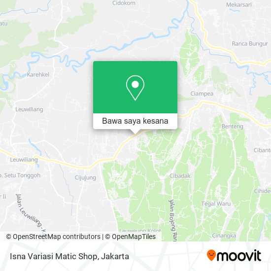 Peta Isna Variasi Matic Shop