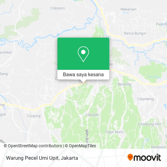 Peta Warung Pecel Umi Upit