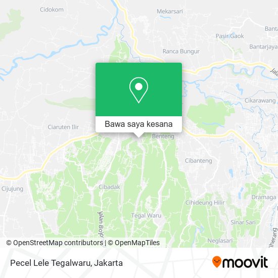 Peta Pecel Lele Tegalwaru