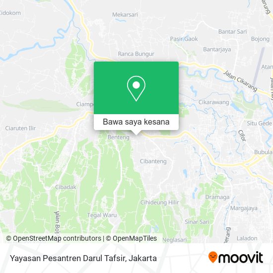 Peta Yayasan Pesantren Darul Tafsir