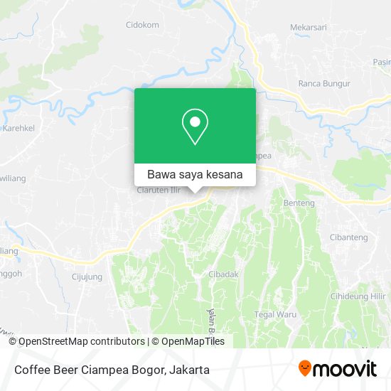 Peta Coffee Beer Ciampea Bogor