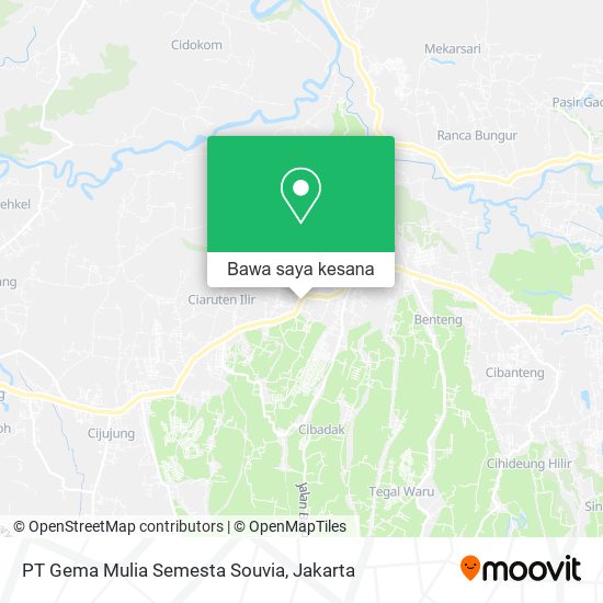 Peta PT Gema Mulia Semesta Souvia