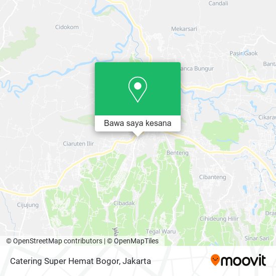 Peta Catering Super Hemat Bogor