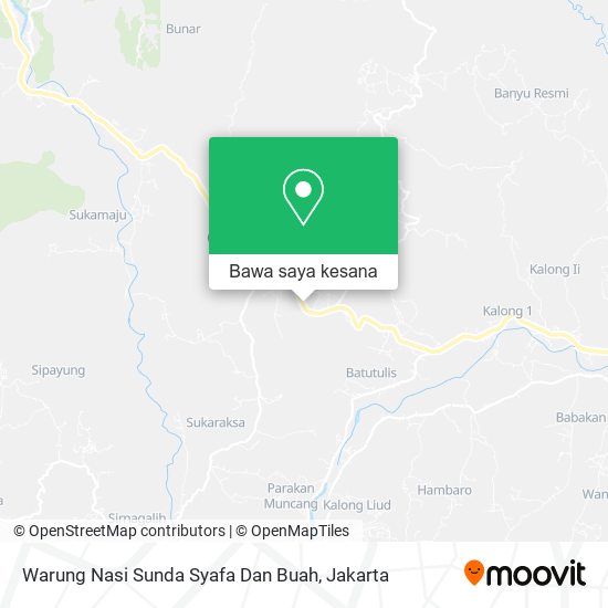 Peta Warung Nasi Sunda Syafa Dan Buah
