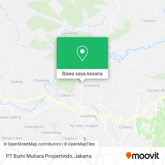 Peta PT Bumi Mutiara Propertindo