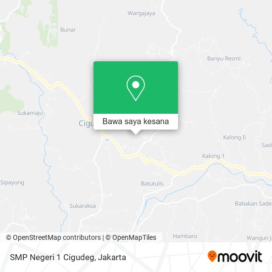 Peta SMP Negeri 1 Cigudeg