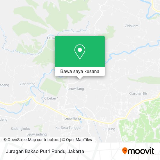 Peta Juragan Bakso Putri Pandu