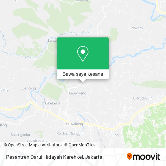 Peta Pesantren Darul Hidayah Karehkel