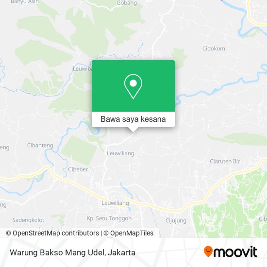 Peta Warung Bakso Mang Udel