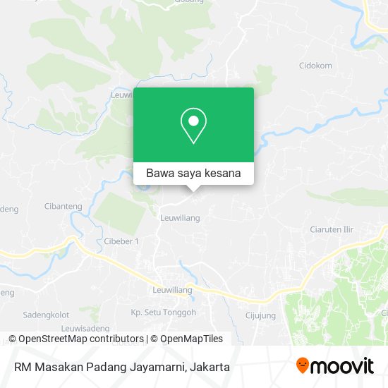 Peta RM Masakan Padang Jayamarni