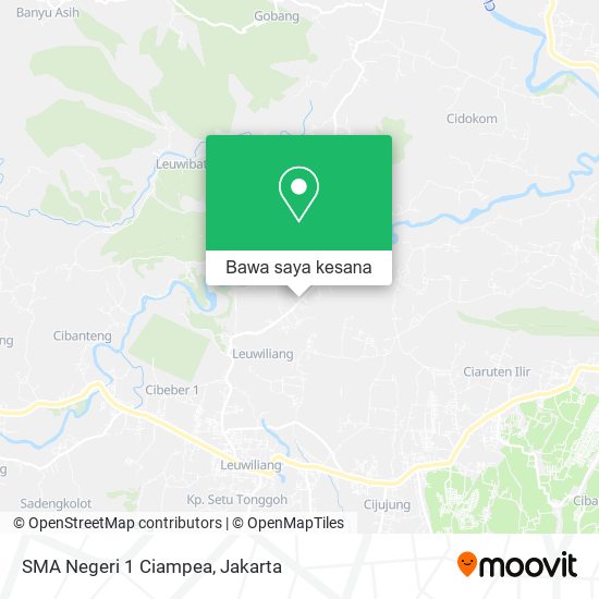 Peta SMA Negeri 1 Ciampea