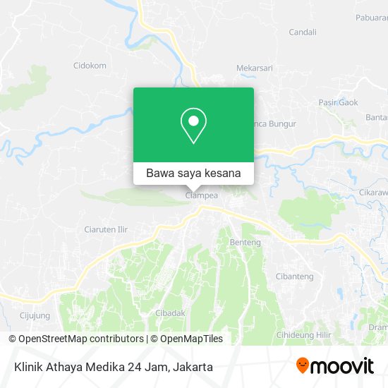 Peta Klinik Athaya Medika 24 Jam